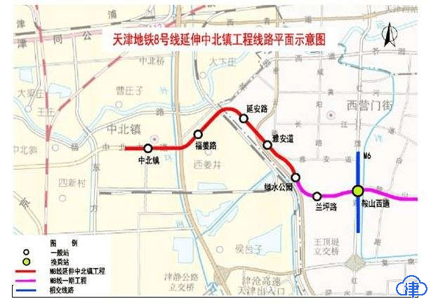 天津地铁8号线最新线路图及其影响